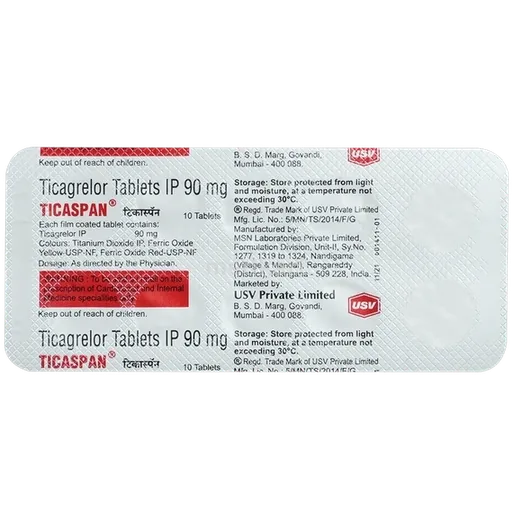 ticaspan 90mg tablet 10's